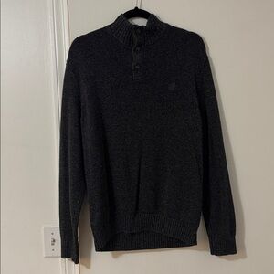 Chaps Dark Gray Knit Sweater